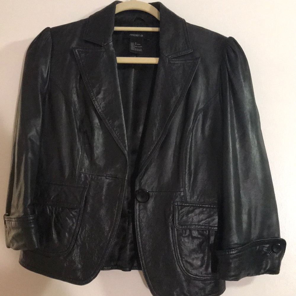 Arden B faux leather jacket